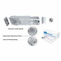 CRL Medium Duty 90 Degree No Hold Open 3/4" Long Spindle Overhead Concealed Closer Body with Mounting Clips CRL9162