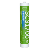 GE SCS1700 Clear Sanitary Silicone Sealant With Fungicide Cartridge SCS1701