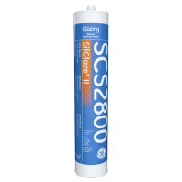 GE SCS2800 SilGlaze II Translucent Silicone Sealant - 10.1 Oz. Cartridge SCS2801