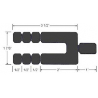 Glazelock Horseshoe Short Stackable 4-1/2" x 1-7/8" x 1/16" Shims - Case of 960 GL17