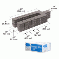 CRL 1/16" x 4-1/8" Shimstack Shims - Case of 1,008 KRS26