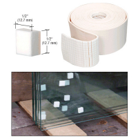 CRL 1/2" No-Adhesive Shipping Pads - Roll of 10,000 Pads NAP12B