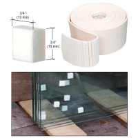 CRL 3/4" No-Adhesive Shipping Pads - Roll of 5,000 Pads NAP34B
