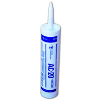 Pecora AC-20 Tru-White Acrylic Latex Silicone Sealant - 10.1 Oz. Cartridge AC20W