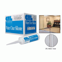 CRL Water Clear Silicone Sealant - 5 Oz. Cartridge WCS5