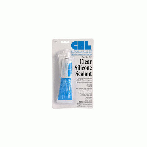 CRL 22 Clear Silicone Sealant - 3 Oz. Tube 22C