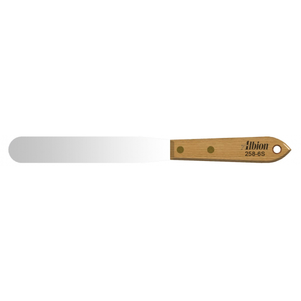 Albion Classic Spatula 6" Long Straight Blade, 1" Width 258-6S