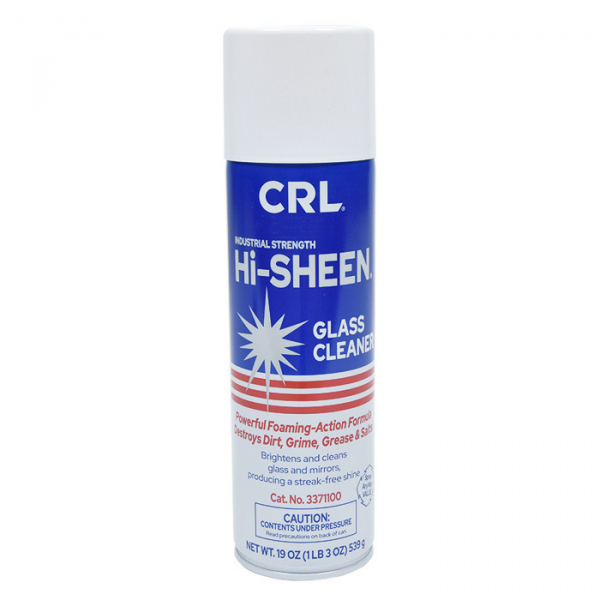 CRL Hi-SHEEN Glass Cleaner 19 Oz. Aerosol Can - Case of 12 3371100