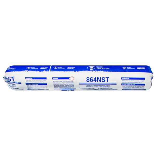 Pecora 864NST Aluminum Stone Non-Staining, Low Modulus, Architectural Silicone Sealant Sausage 864NSTALSTS