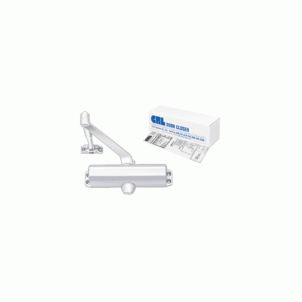 CRL DC54 Aluminum Grade 1 Size 4 Surface Mounted Standard Duty Commercial and Residential Door Closer DC54A