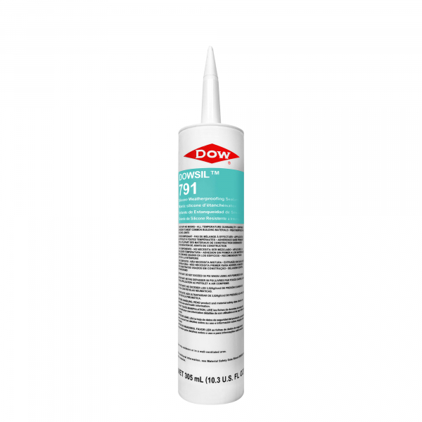 Dow 791 Gray Silicone Sealant - 10.3 Oz. Cartridge 791GRY