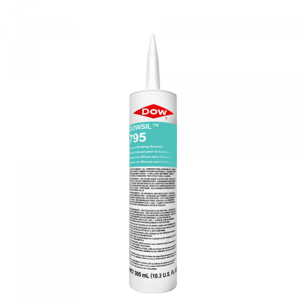 Dow 795 Black Silicone Sealant - 10.3 Oz. Cartridge 795BL