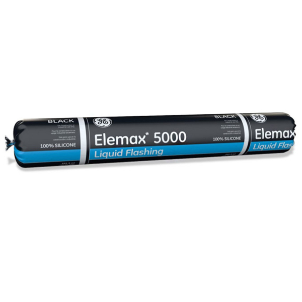 GE Elemax 5000 Black Silicone Liquid Flashing - 20 Oz. Sausage GE5000