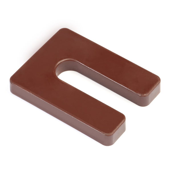 Glazelock Brown 3" x 4" x 1/2" Non-Interlocking High Impact Horseshoe Shims GLZ25