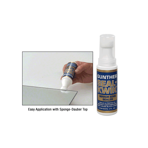 Gunther Seal-Kwik Mirror Edge Sealant - 4 Fluid Ounce Bottle Gunther Seal-Kwik Mirror Edge Sealant - 4 Fluid Ounce Bottle
