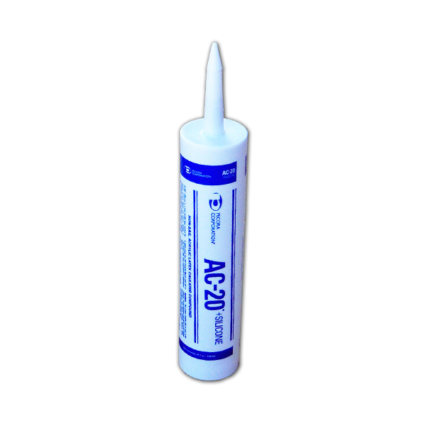 Pecora AC-20 + Tru-White Silicone Acrylic Caulking Compound 10.1 Fluid Ounce Cartridge AC20W