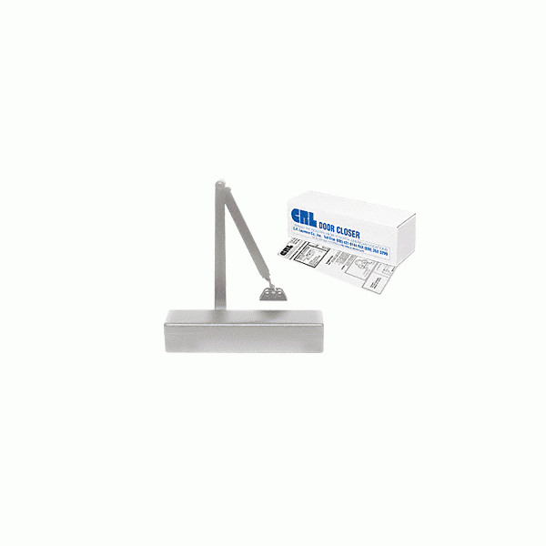 CRL PR70 Series Aluminum Adjustable Spring Power Size 1/2 to 4 Surface Mount Door Closer PR70BFA