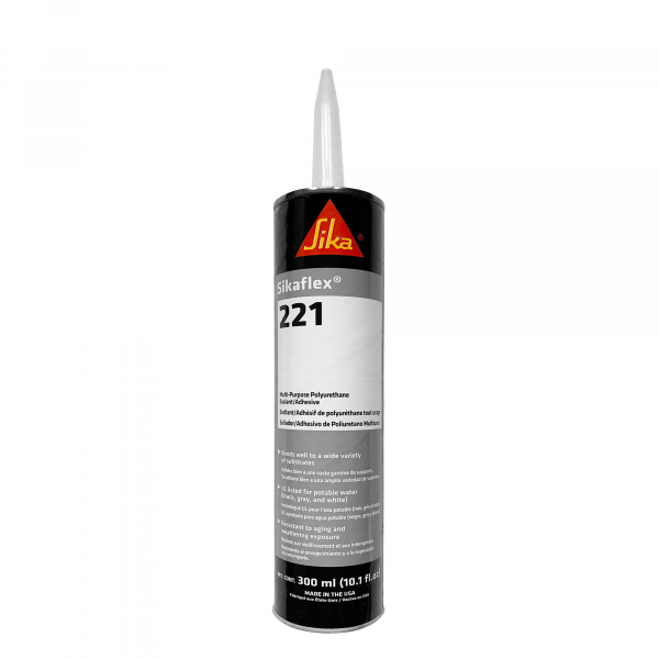 Sika Sikaflex 221 White Polyurethane Sealant Adhesive - 10.1 Oz. Cartridge 90891