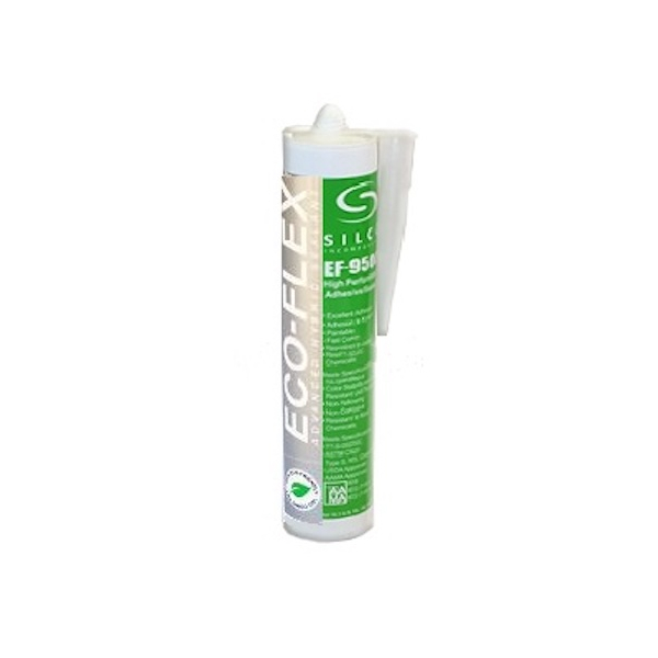 Silco Eco-Flex 9500 White Hybrid Adhesive Sealant - 10.3 Oz. Tube EF9500W