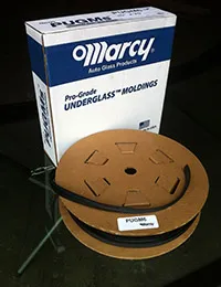 Marcy PUGM3 Underglass Sponge Molding - 9/32" With Clear Adhesive - 75' in Length PUGM3